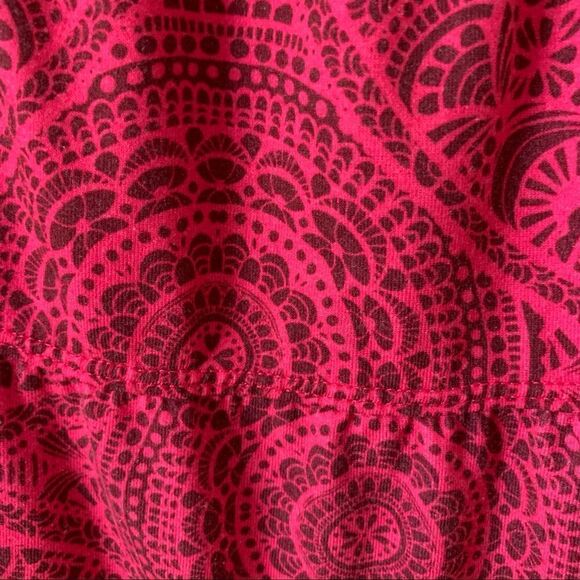 Prana Fushia Pink Short Swingy Tiered Skirt - Picture 4 of 4